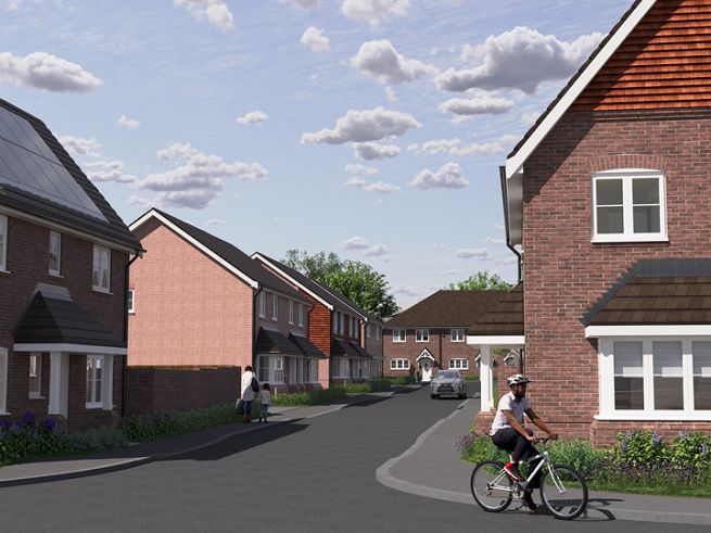 Street view of the development - artist's impression subject to change.